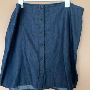 Reed soft denim mini skirt, size 16.